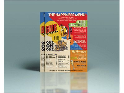 Menu Design_Pub beer menu branding branding design colours design grahic design graphicdesign illustrator menu menu design menubar print print design
