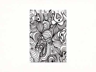 Black & White Pattern 2021 abstractart doodle drawing illustration ink pattern sketch traditinalart