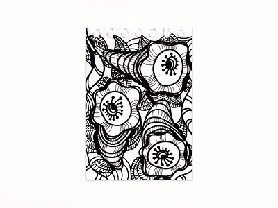 Pattern-Shell 2021 abstract blackandwhite drawing illustration ink pattern scetch traditionalart
