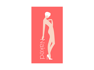 Naked 2019 design illustration minimal naked vector woman