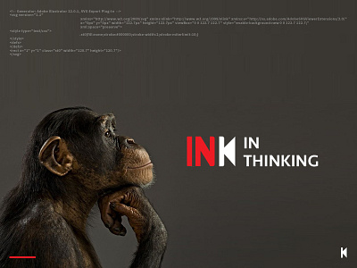 In Thinking Logo Design china ink logo logodesign thinking