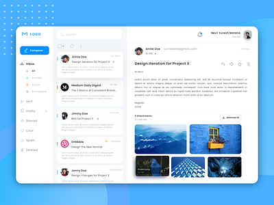 Email Client App Redesign