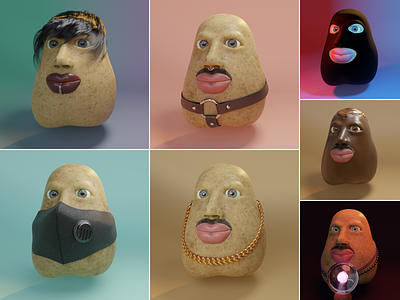 Stas Bulba aka Potatas 3d 3d design blender nft potato