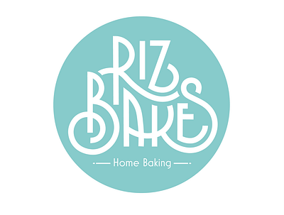 Riz Bakes bakery branding deco design icon identity illustrator local business logo typography