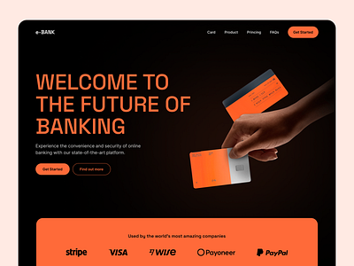 Banking Service - Web design landing page ui uiux website