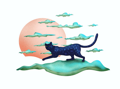 The Cat animal animation art cat cat illustration character creative design digital digital art digital painting drawing dribbble freelancer graphic design illustration illustrator ui web website