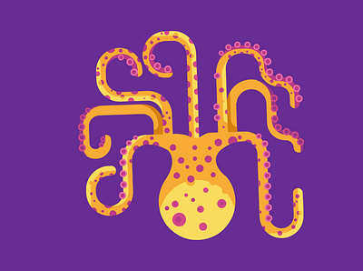 The Octopus animation character digital art graphic design illustration minimal ui ux vector website