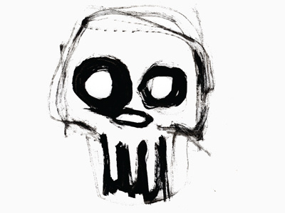 Quick Skull design illustration ink