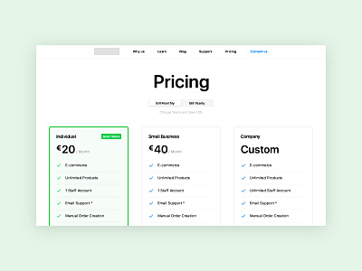 💳 Price Table