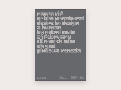 Raw / à vif minimal poster poster design posters type typedesign typogaphy typographic