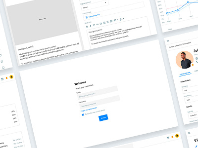 📇 Meet Lightbox's simple, intuitive CRM abstract branding crm design flat minimal product design typography ui ux web