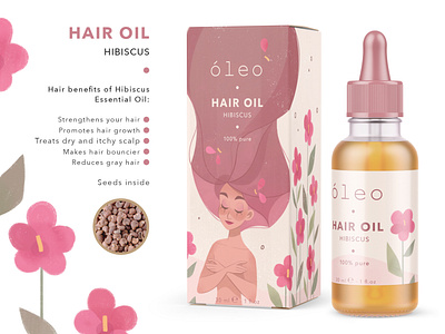 Hibiscus | Packaging Hair Oil