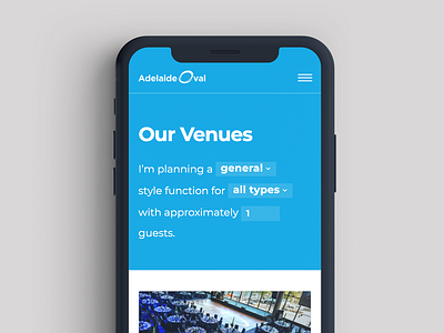 Venue Form Mobile