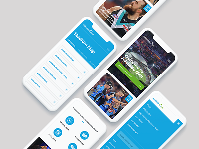 Stadium mobile website clean events mobile stadium tourism ui ux web design