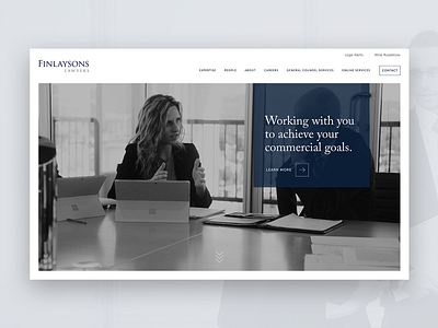 Law-firm homepage design