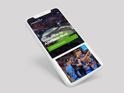 Mobile UI Design for Stadium mobile ui ux web design