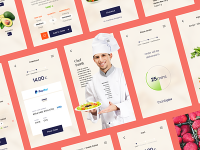 Food Delivery andriod app concept design ios