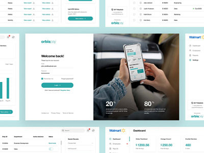 Fintech Customer Portal concept dashboard design web