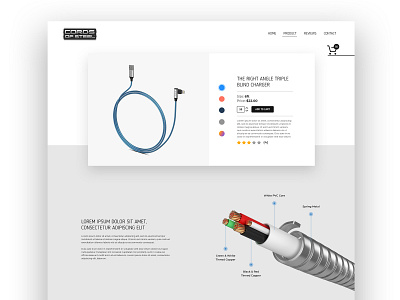 COS Concept cart concept ecommence redesign white