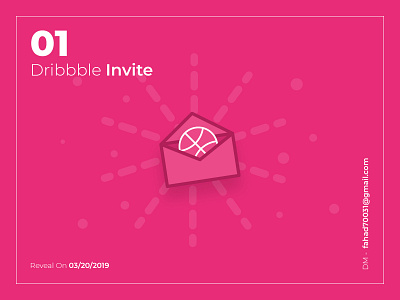 1x Dribbble Invite design illustration invite