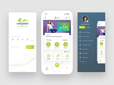 Easypaisa Concept andriod app concept design illustration ios