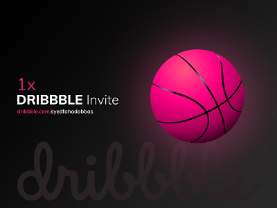 1x Dribbble Invite concept design illustration invite ui web