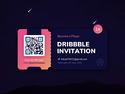 1x Dribbble Invite designer dribbble invite