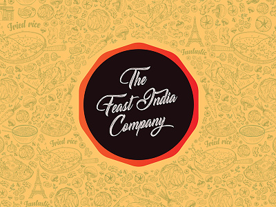 The Feast India Company Branding authentic branding communication fastfood food illustration indian indochinese logo pandb pandbstudio strategy typography vector visual