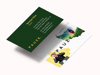 Pauze Visiting Card agency agencywork beingprogressiveandbold beyounick branding byn corporateidentity design illustrations logo pandb pandbstudio pauze progressiveandbold recentwork travelwithpauze