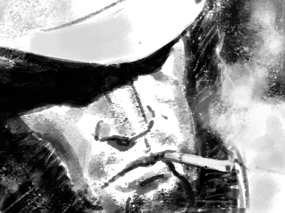 Logan black and white comic book digital illustration marvel photoshop smoking wacom wolverine