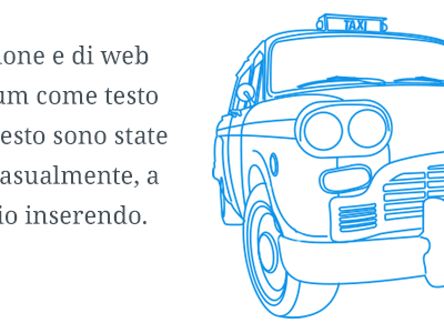 Cab blue cab illustrator ipsum news outline text vector