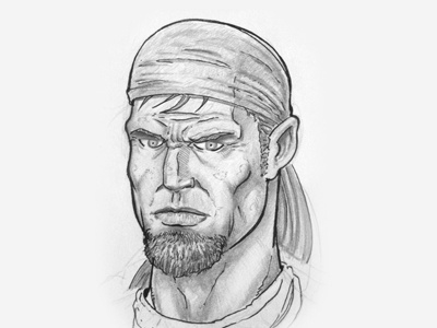 Survivor Pencil comic book concept illustration pencil sketch