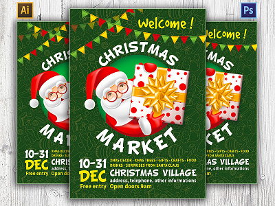 Christmas Market Flyer Template