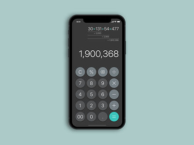 Daily UI #004 Calculator app calculator dailyui dailyui 004 flat mobile ui