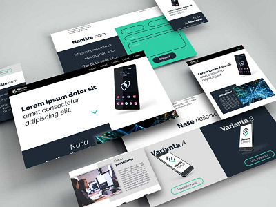 Webdesign for technology brand SecureCOMM design ux web