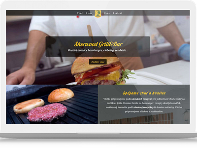 Modern website for Sherwood Grill&Bar design graphic photo web design web development website