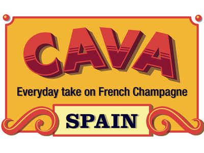 Cava - Sparkling wine poster lettering poster vintage wine