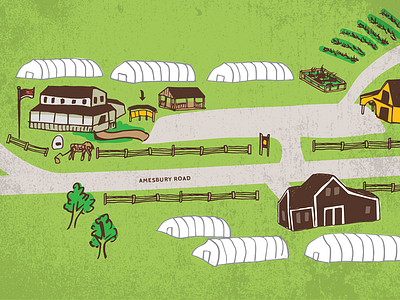 Farm map illustration
