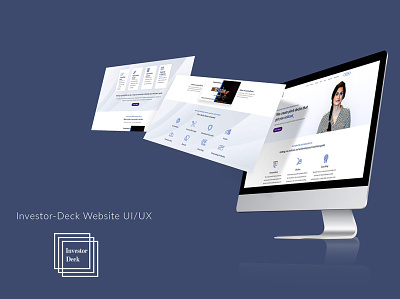 Investor Deck Website UI design minimal ui ui ux ux web web design