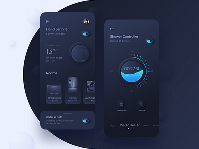 Smart home app app design ui ux