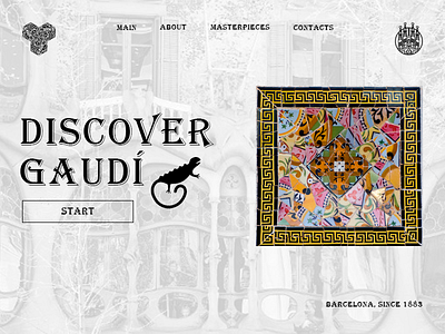 Discover Gaudi design typography ui web