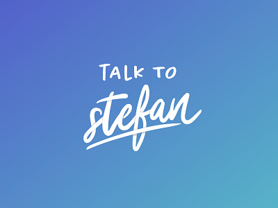Talk to Stefan | Logo