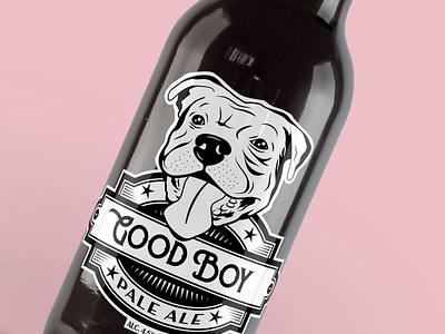 Good Boy beer dog dogs illustration illustrator vector vectorart