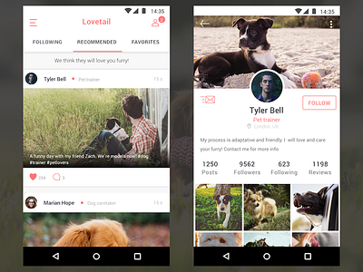 Lovetail_template care dog feed follow love material pet tail trainer