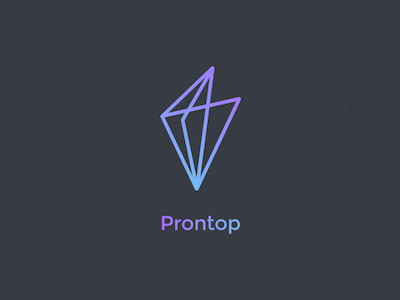 Prontop Logo lines logo simple vector