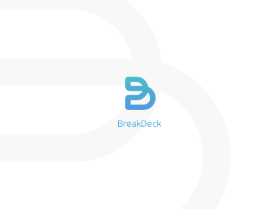 Breackdeck_logo design gradient logo ui
