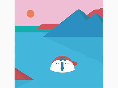 Calm web traditional animation skate motiongraphics loop illustration design colours animation design animation