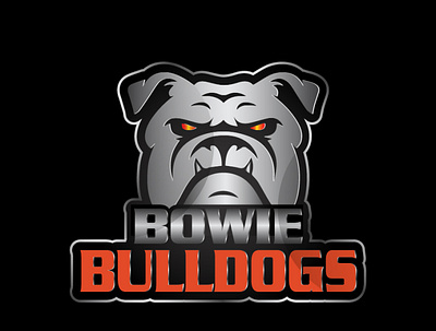Bowie BullDogs Logo branding design graphic design logo logo design typography vector