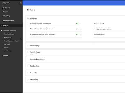 Provit Dashboard UI