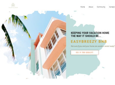 Landing Page Design for Vacation Home branding design illustration landingpage logo ui ux vector websitedesign